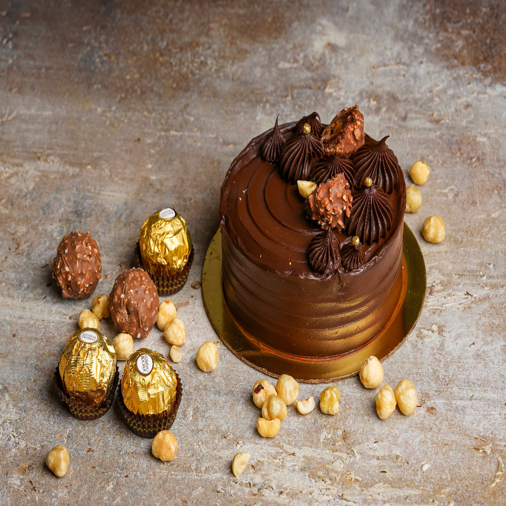Hazelnut Ferrero Rocher Cake