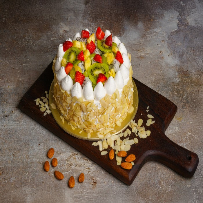 Mixed Fruits & Roasted Almond Cake