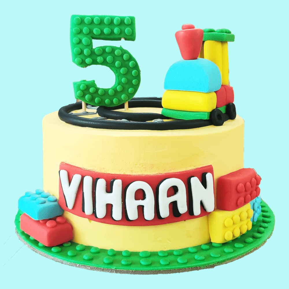 Toy Blocks Cake